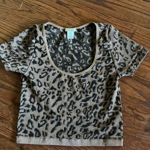 Cheetah Print Brown and Black top